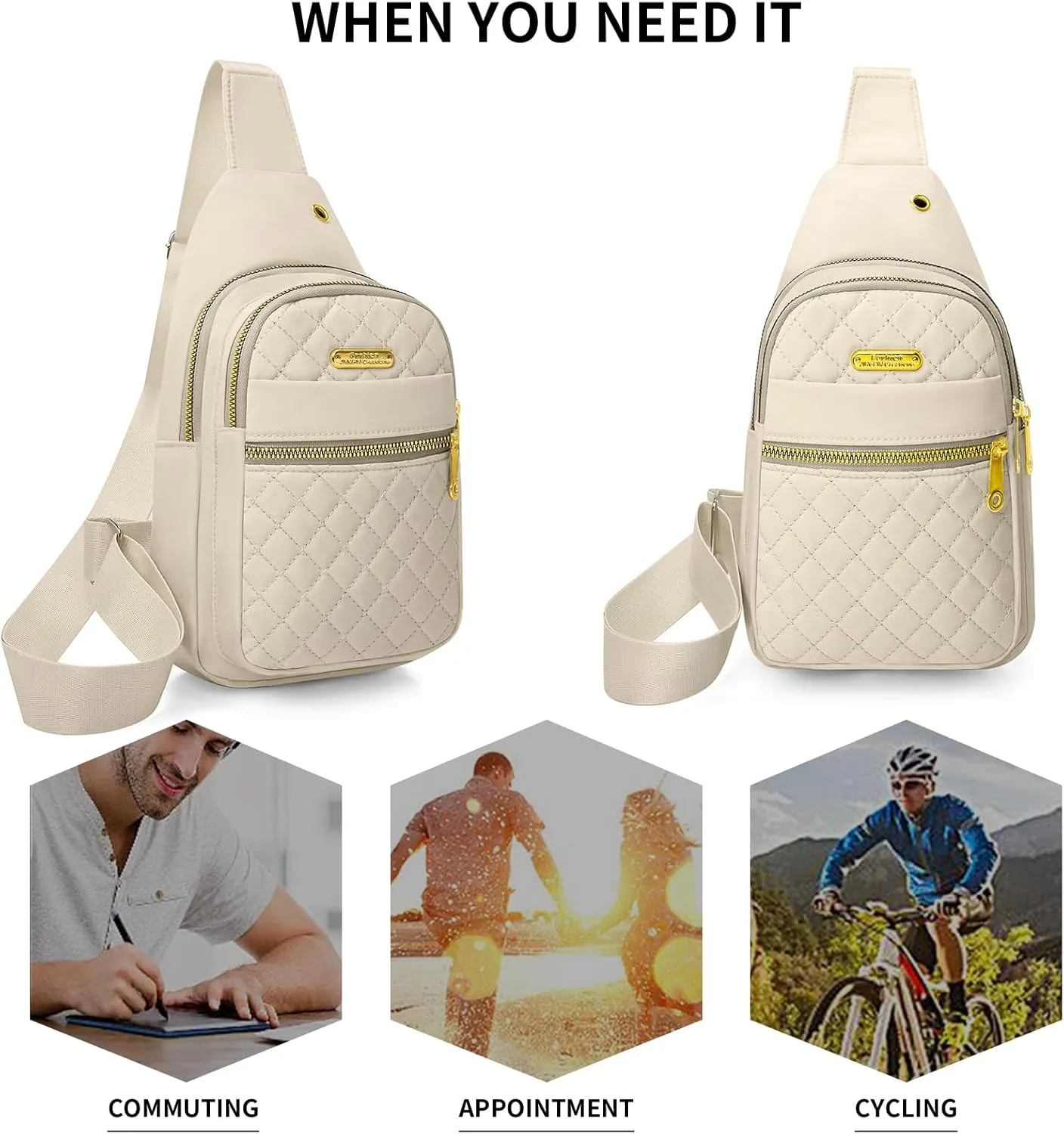 Small Sling Bag For Women Men Casual Crossbody Sling Backpack