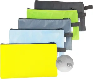 Small Tool Bags with Zipper, Small Tool Pouches, Waterproof Tool Bag 5 Pack 13"x8"