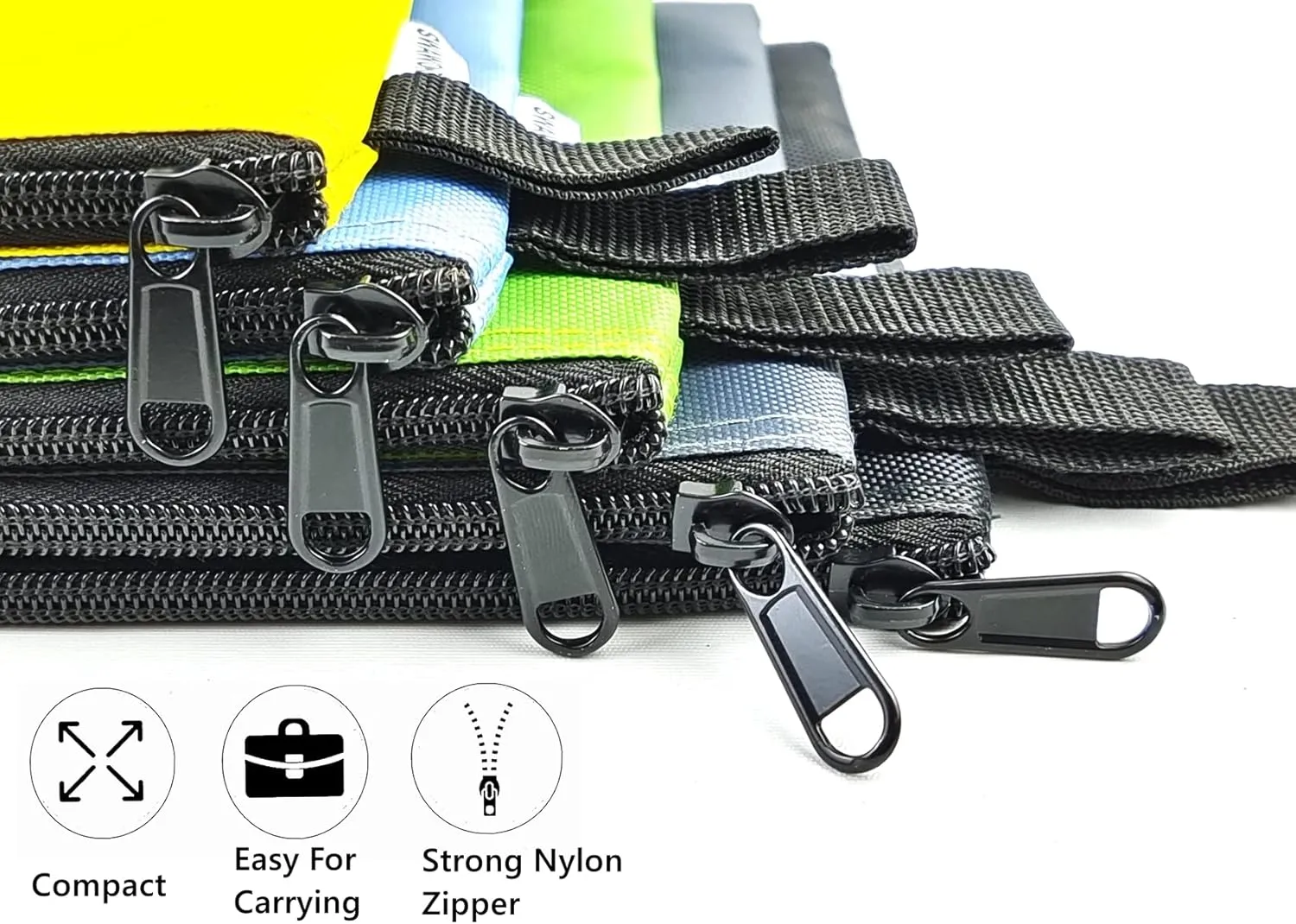 Small Tool Bags with Zipper, Small Tool Pouches, Waterproof Tool Bag 5 Pack 13"x8"