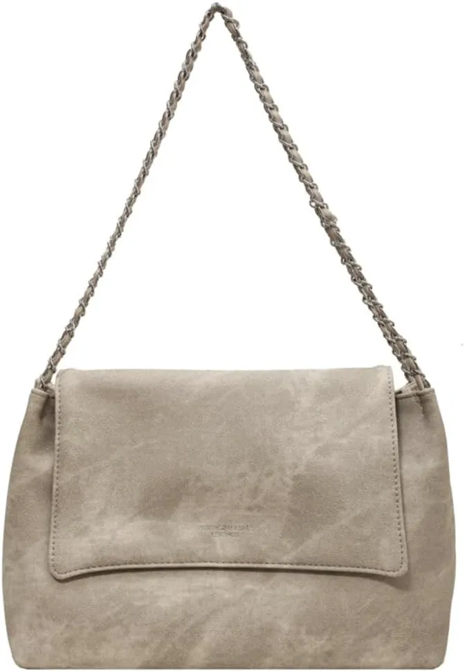 Soft Vegan Leather Shoulder Bag for Women Large Work Tote Purse Trendy Handbags Chain Top Handle Satchels