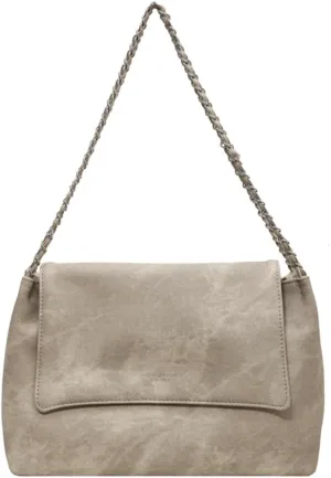 Soft Vegan Leather Shoulder Bag for Women Large Work Tote Purse Trendy Handbags Chain Top Handle Satchels