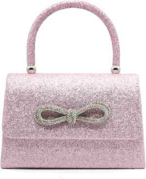 Sparkly Bow Clutch Purses for Women Rhinestone Evening Clutch Bags Dressy Handbags Purse for Wedding Party Prom