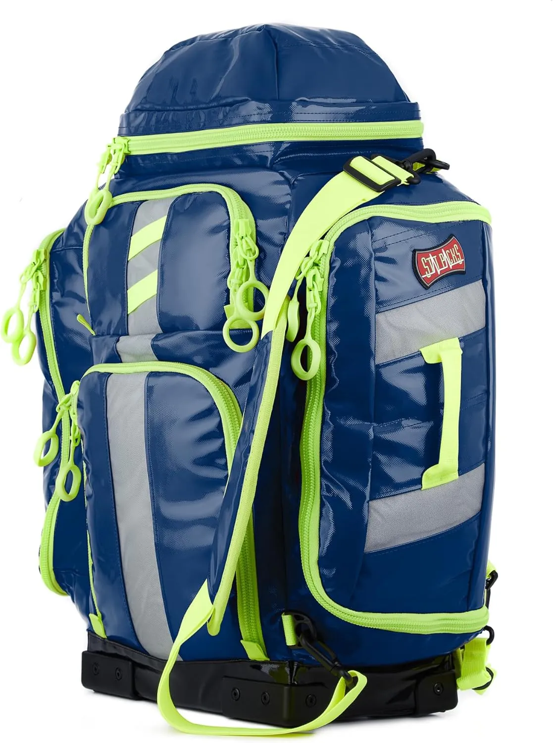 Statpacks New G3  Perfusion Blue, Hybrid Medic Backpack, Sling Bag, Shoulder Bag, Lightweight BLS ALS Trauma Bag for EMS, Police, Firefighters