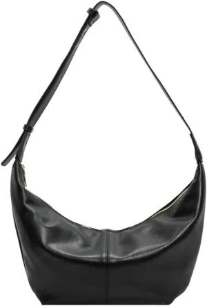 Stylish Crescent Bag for Women PU Leather Satchel Purse Causal Slouchy Bag College Office Shoulder Bag with Adjustable Strap