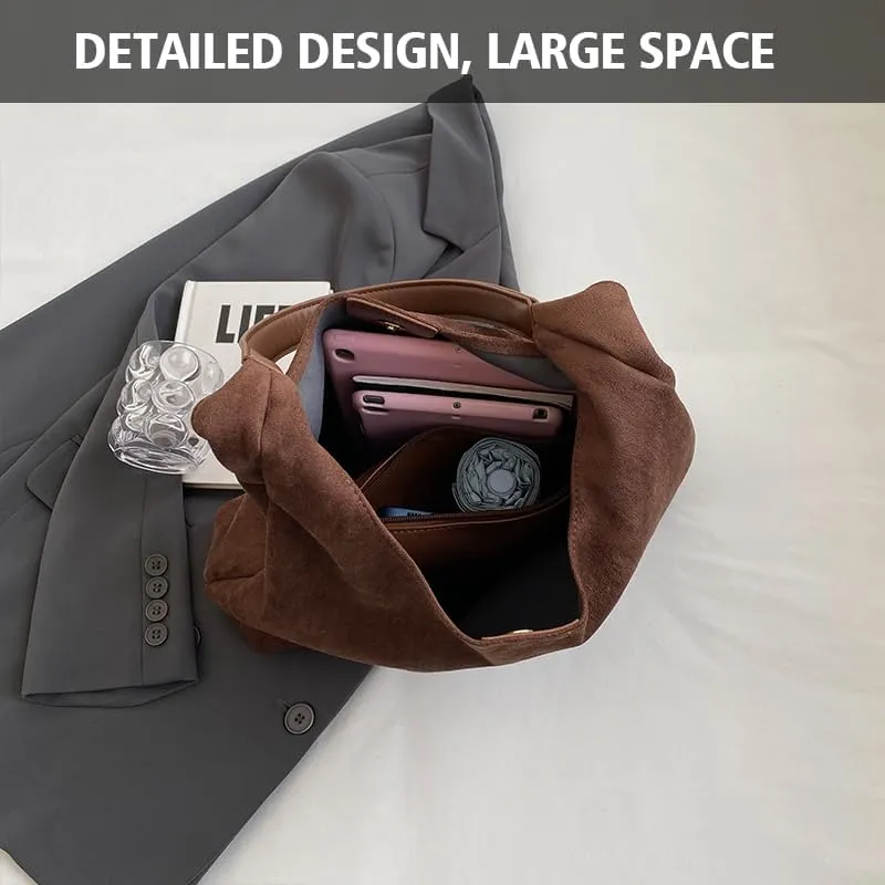 Suede Bag for Women Suede Hobo Bags Suedes Tote Bag Suedes Handbag Shoulder Bag