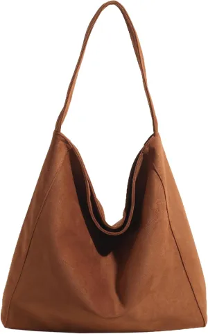 Suede Bag for Women, Suede Leather Handbags for Women, Large Capacity, Hobo Bag