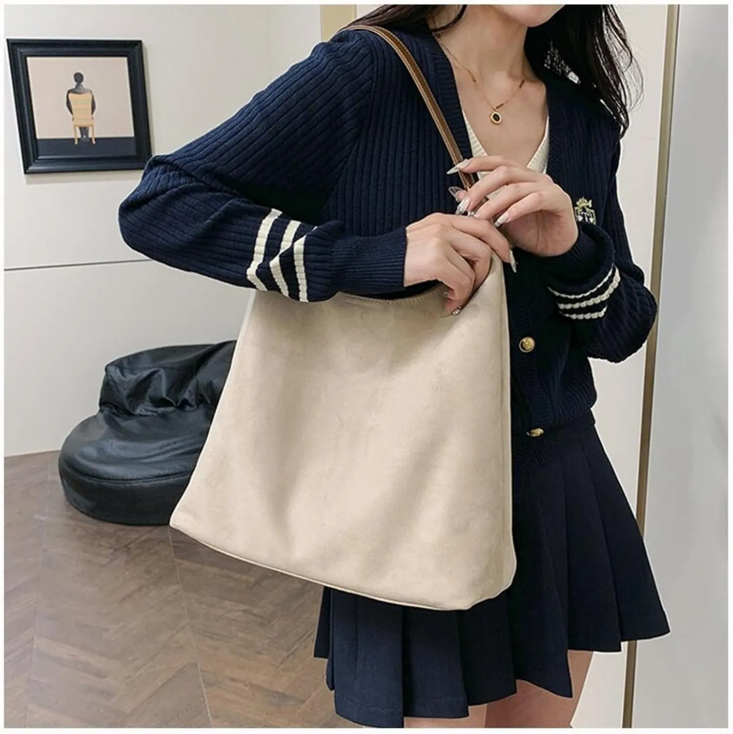 Suede Bags for Women 2024: Slouchy Hobo & Shoulder Bags for Work