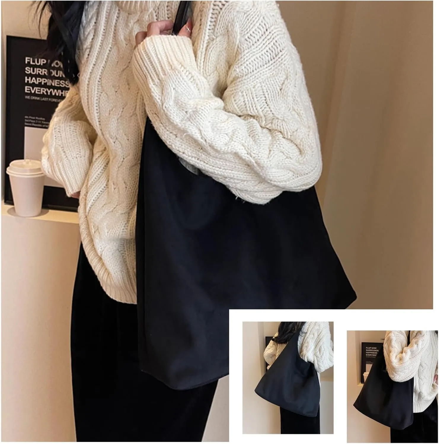 Suede Bags for Women Trendy Brown Suede Purses Hobo Handbag Leather Crossbody Bags for Shopping Party