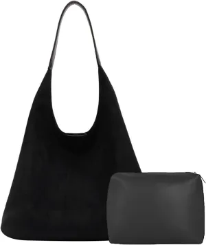 Suede Bags for Women Trendy Brown Suede Purses Hobo Handbag Leather Crossbody Bags for Shopping Party