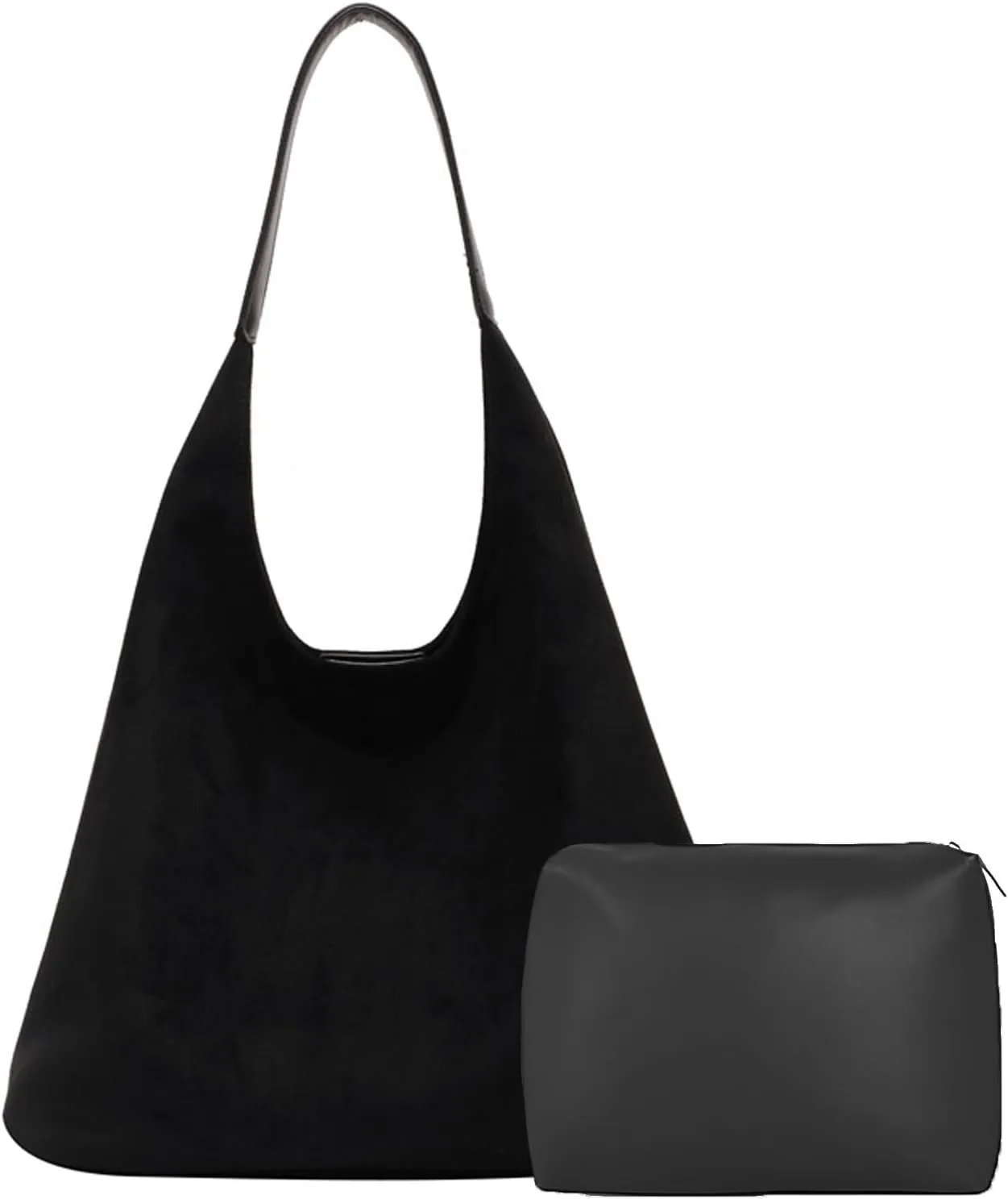 Suede Bags for Women Trendy Brown Suede Purses Hobo Handbag Leather Crossbody Bags for Shopping Party