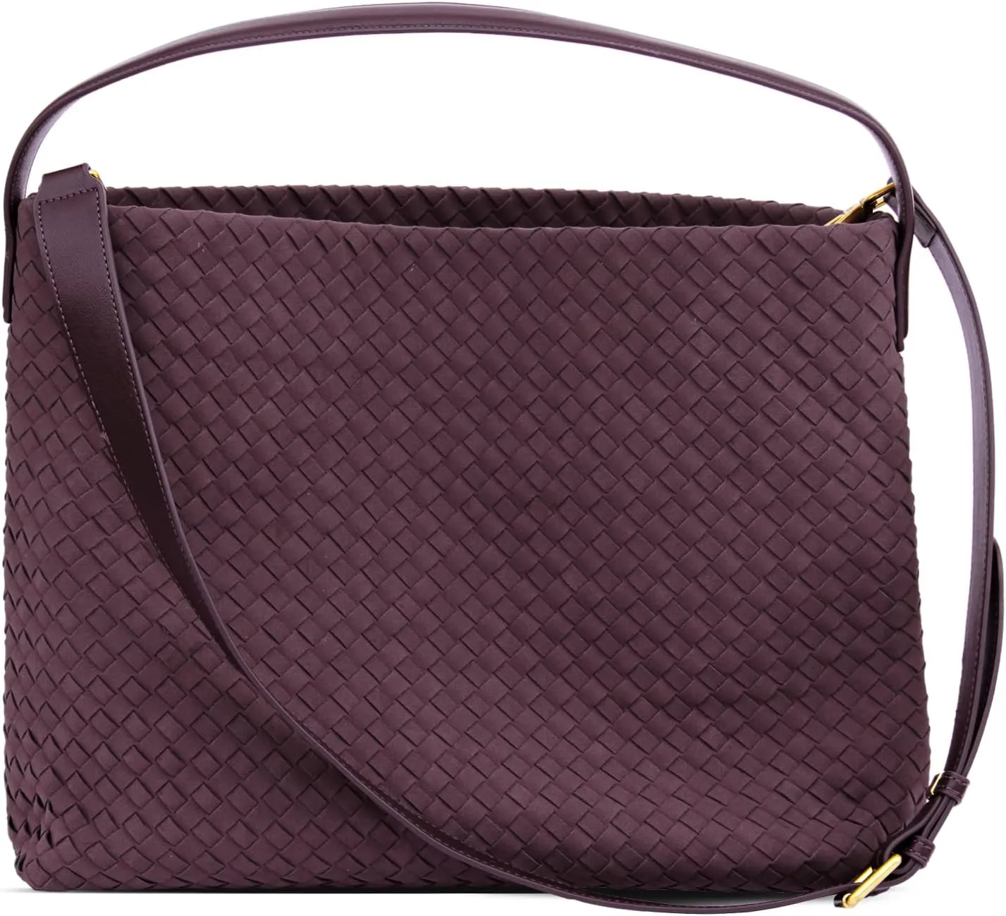 Suede Hobo Bag for Women Hand-Woven Bag Made of Suede Fabric Shoulder Bag Casual Tote Bag