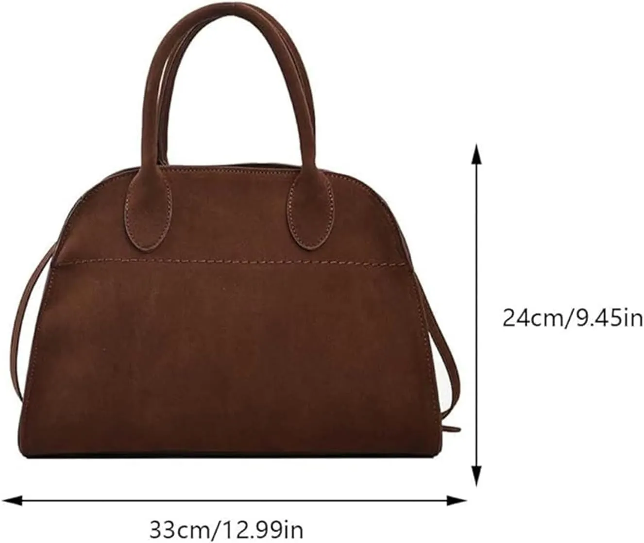 Suede Tote Bag for Women, Women's Suede Purse Vintage Top Handle Bag, Fashion Retro Shoulder Satchel Work Leather Bag