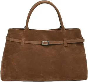 Suede Tote Bag Women Y2K Underarm Shoulder Bag Retro Vintage Top-handle Purse Satchels Work Bag 2024 Fall