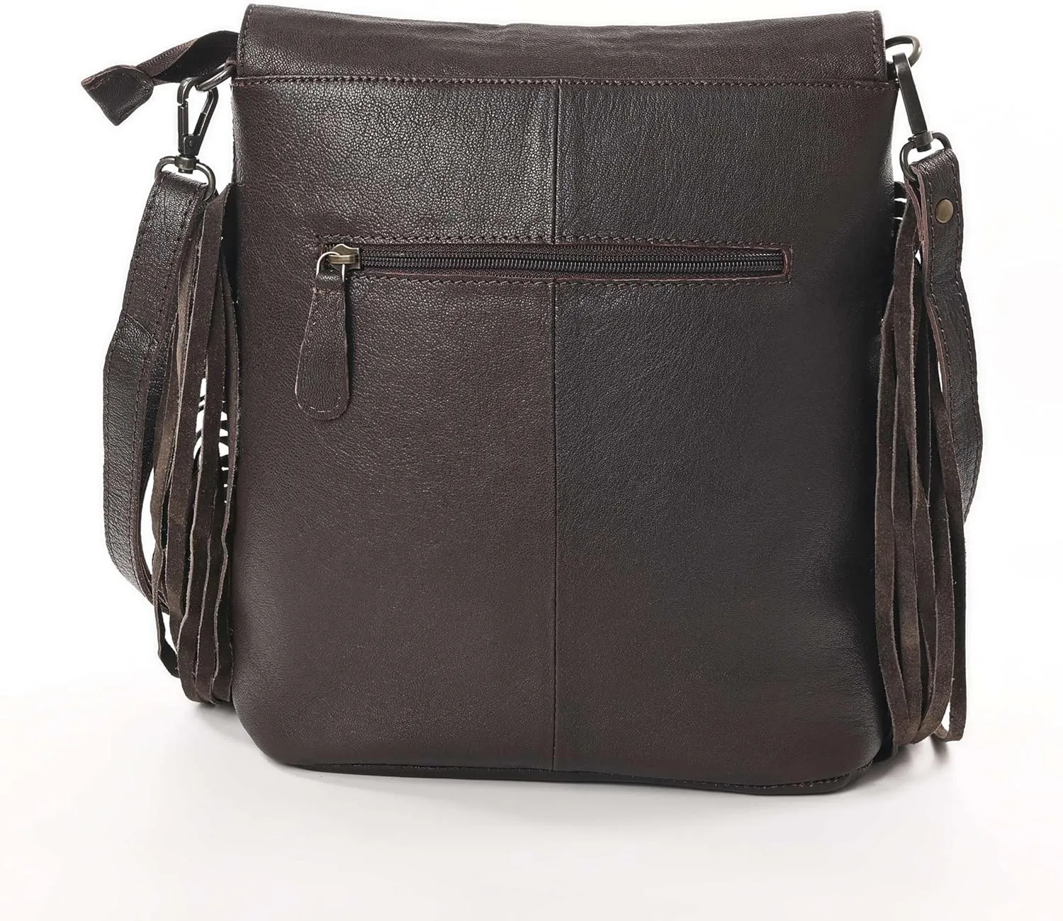 Sunset Star Crossbody Bag - Real Cowhide Hairon Women's Handbag with Leather Fringes