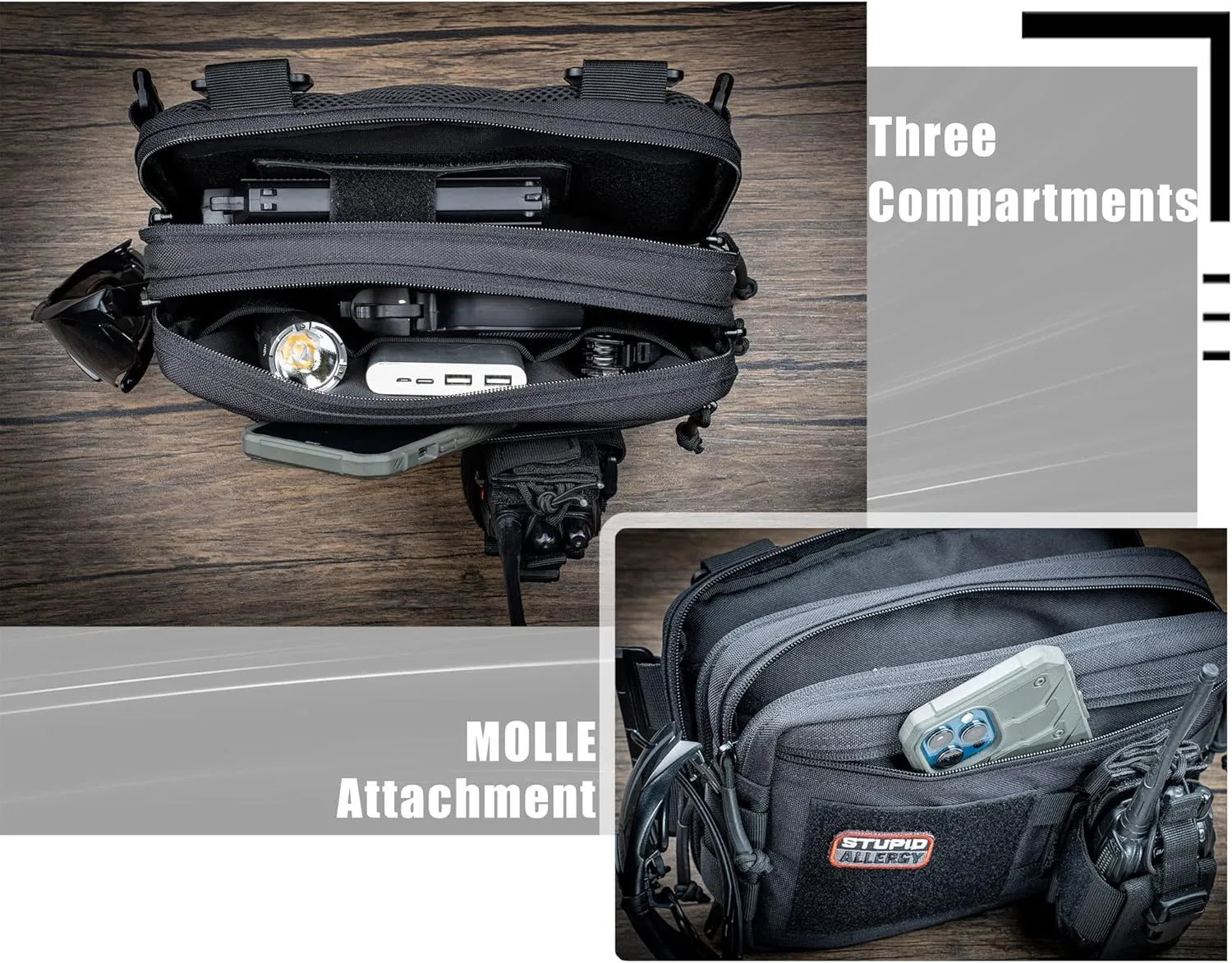 Tactical Chest Rig Bag Concealed Carry CCW Pack Molle Pouch IFAK EMT Medical Organizer for Outdoor Hunting Shooting Hiking with Quick Release Harness