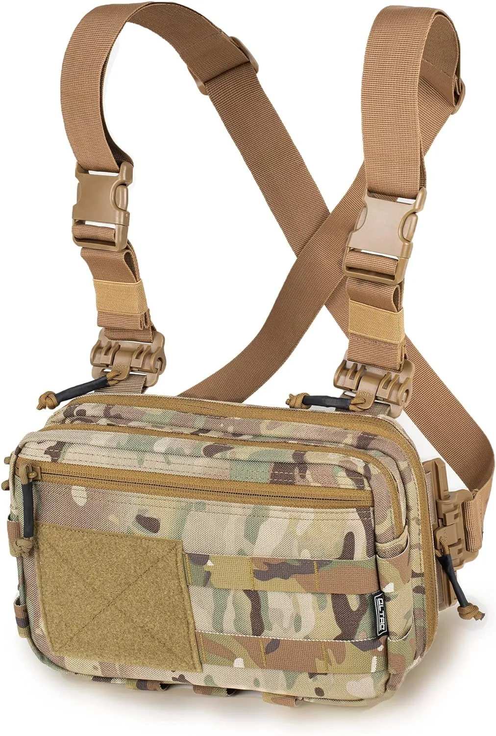 Tactical Chest Rig Bag Concealed Carry CCW Pack Molle Pouch IFAK EMT Medical Organizer for Outdoor Hunting Shooting Hiking with Quick Release Harness