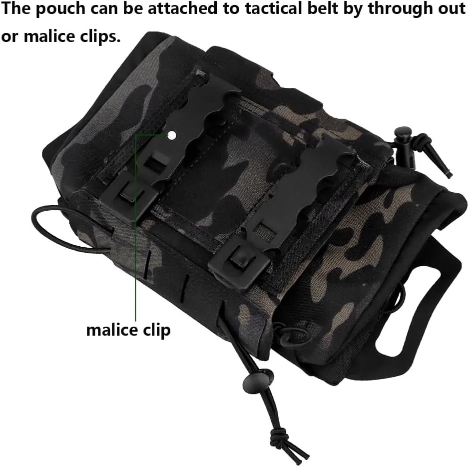 Tactical Medical Molle First Aid Pouch Two Piece System Micro Med kit Emergency Hunting Bag(Medium Size)