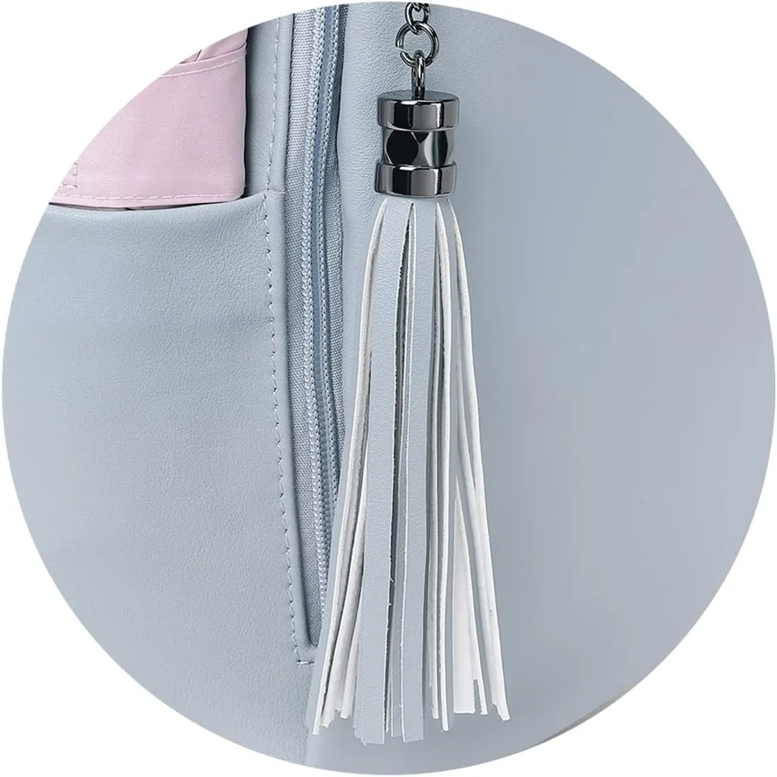 Telena Backpack Purse for Women, PU Leather Anti Theft Travel Purse Shoulder Bags with Tassel