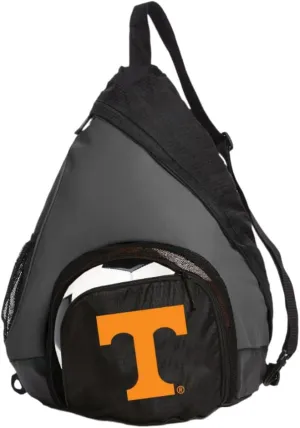 Tennessee Backpack with Soccer Ball Backpack or Volleyball Bag UT Vols Sports Gear Compartment Practice Bag Black