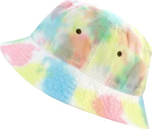 The Hat Depot Bucket Hat - Unisex 100% Cotton & Denim UPF 50 Packable Summer Travel Beach Sun Hat