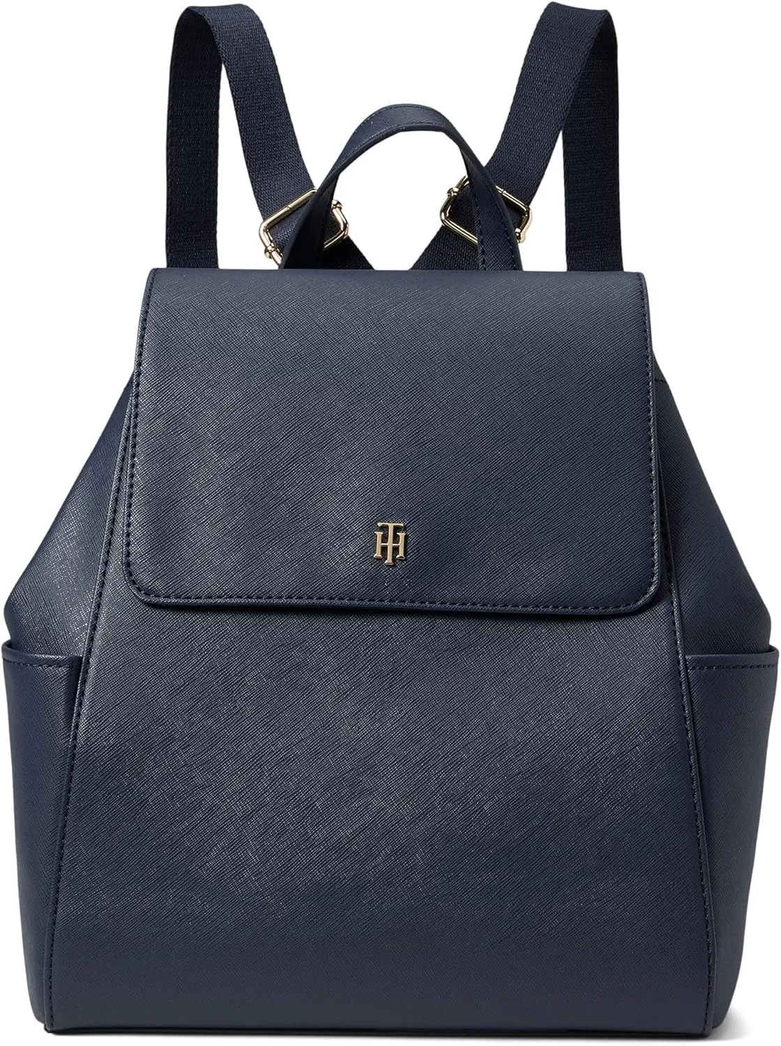 Tommy Hilfiger Beth II Flap Backpack Saffiano PVC Tommy Navy One Size