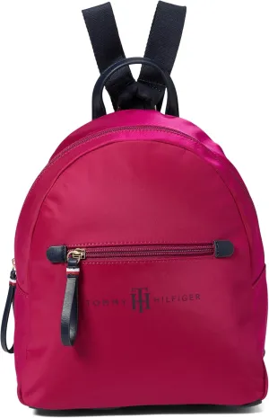 Tommy Hilfiger Jennifer II Small Backpack Smooth Nylon Italian Wine One Size