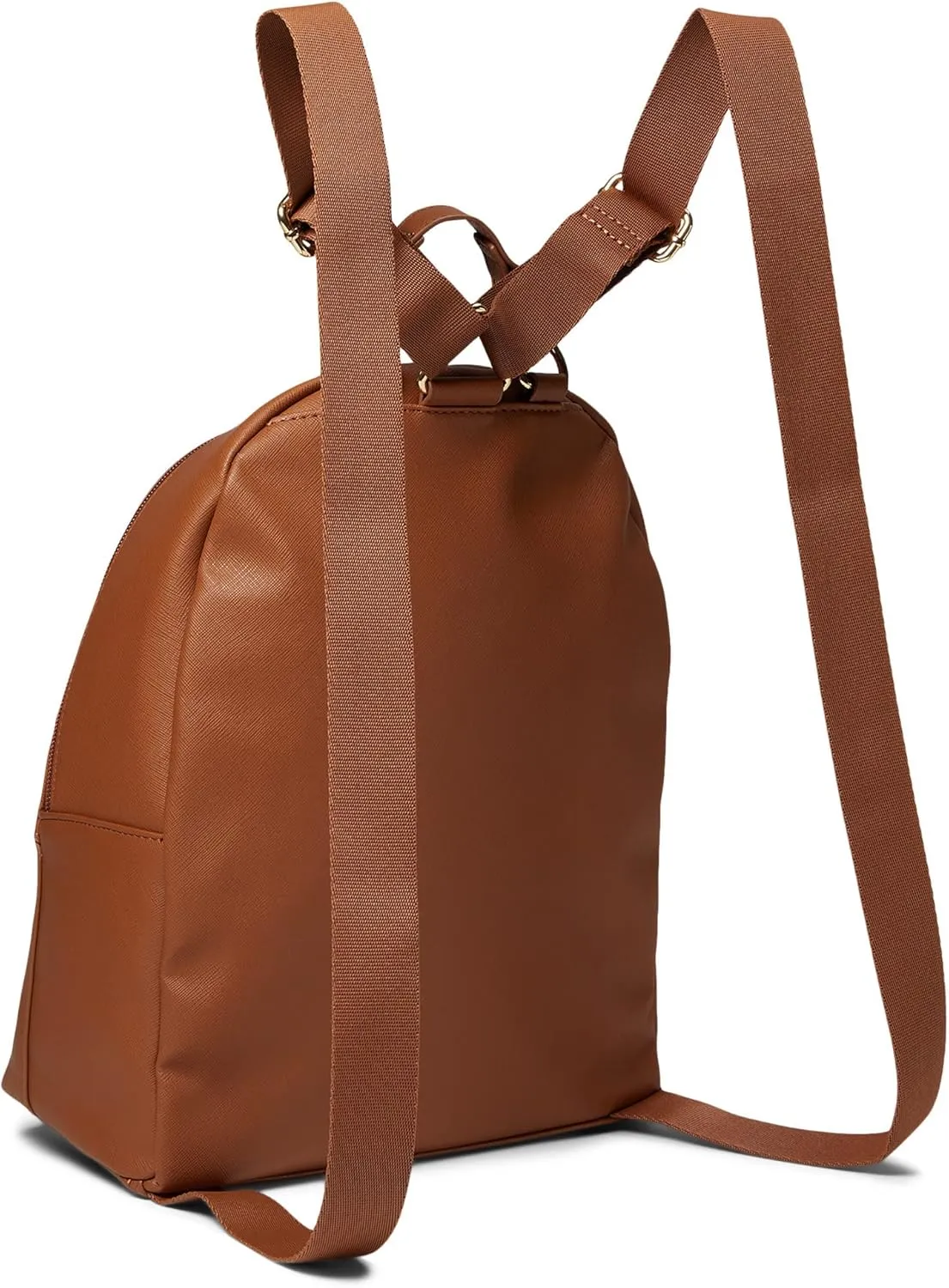 Tommy Hilfiger Kendall II Medium Dome Backpack Saffiano PVC Cognac One Size