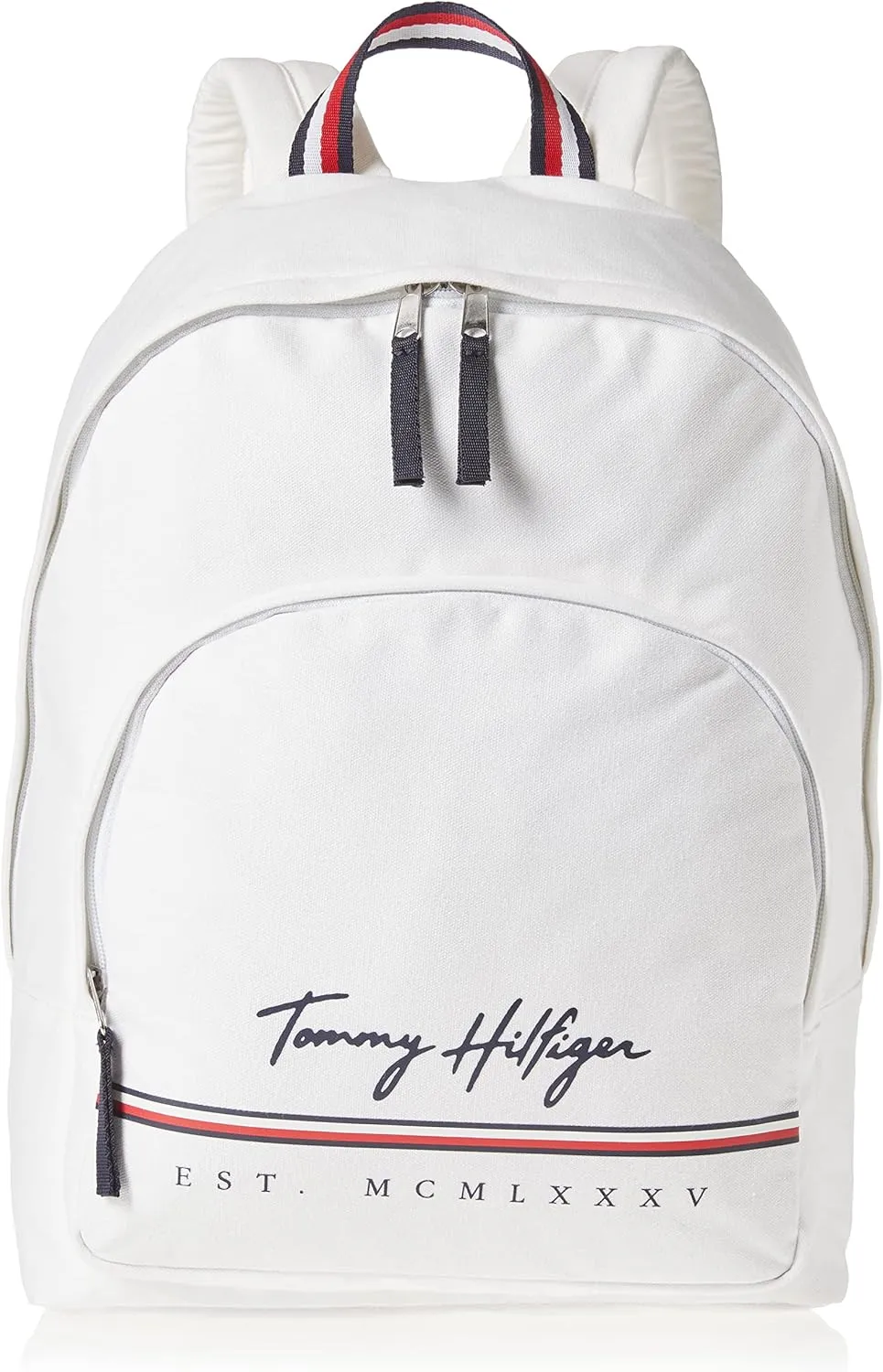 Tommy Hilfiger Men's York Backpack, Bright White, One Size