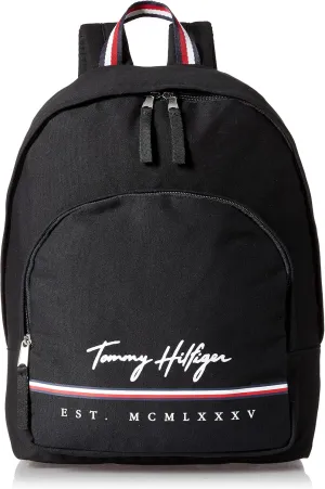 Tommy Hilfiger Mens York Backpack, Th Deep Black