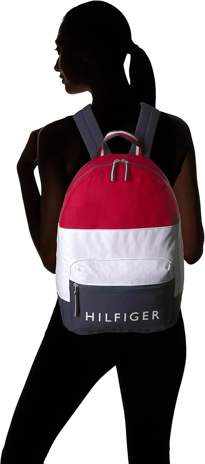 Tommy Hilfiger Unisex Patriot Colorblock Canvas Backpack