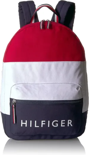 Tommy Hilfiger Unisex Patriot Colorblock Canvas Backpack