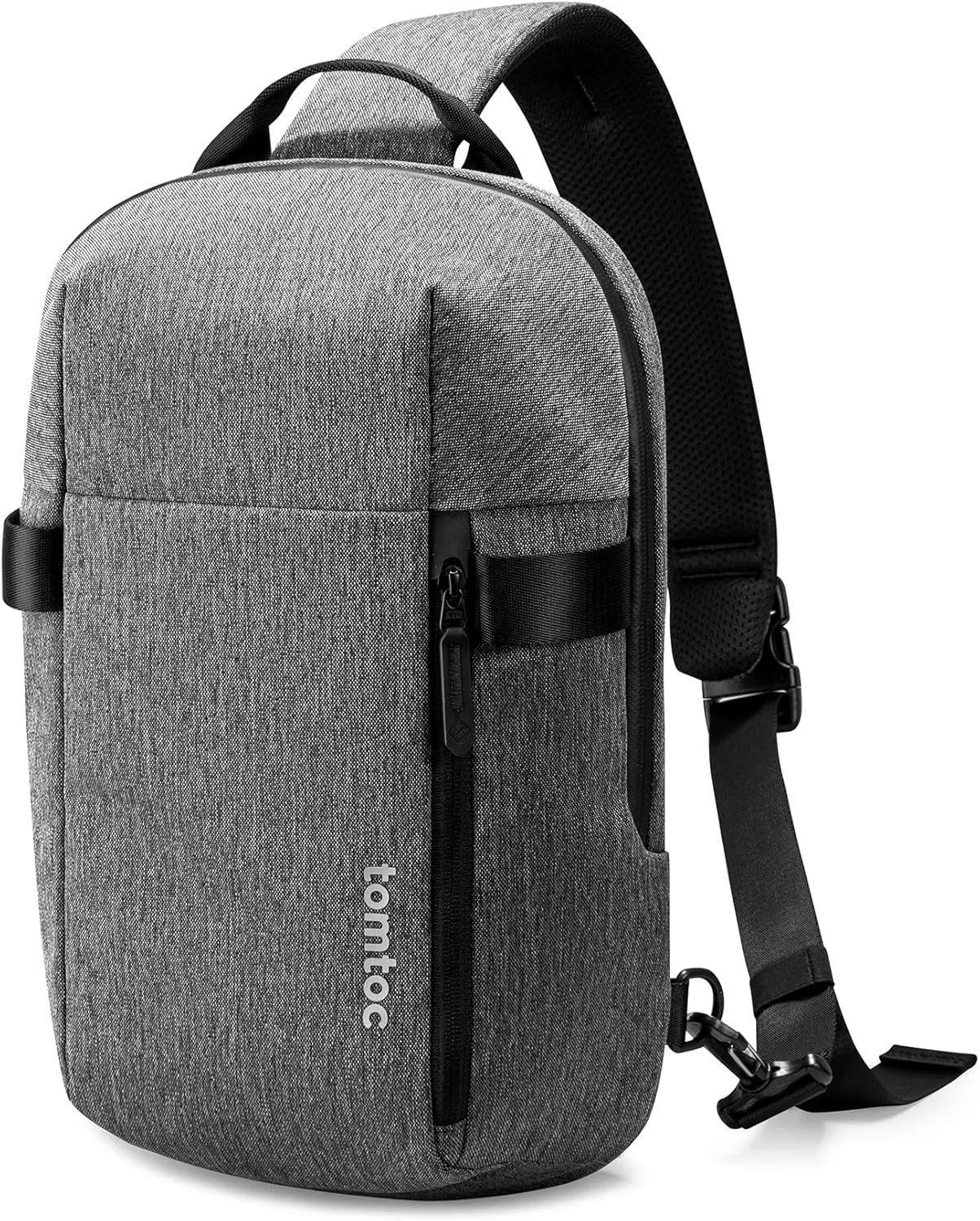 tomtoc Sling Bag Crossbody Backpack EDC Daypack for Men Women, Chest Shoulder bag for 2024 14" MacBook Pro M4, 13" MacBook Air/Pro, 2025 11" iPad A16/Air M3&M2/Pro M4, Daily Use, Work, Travel- S Size