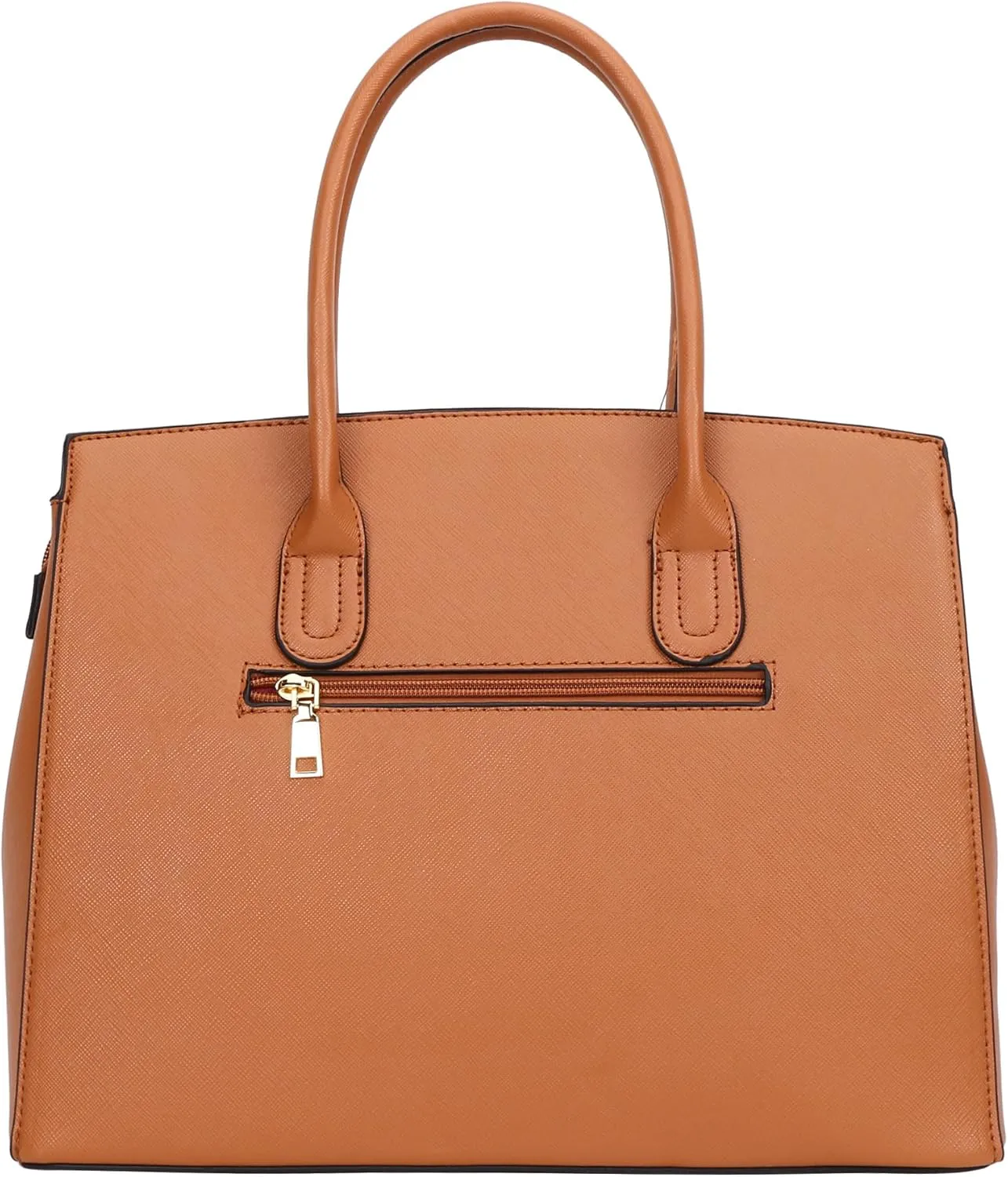 Top Handle Bag For Women, Vegan Leather Crossbody Designer Satchels, Adjustable Strap With Wallet For Ladies 2pcs