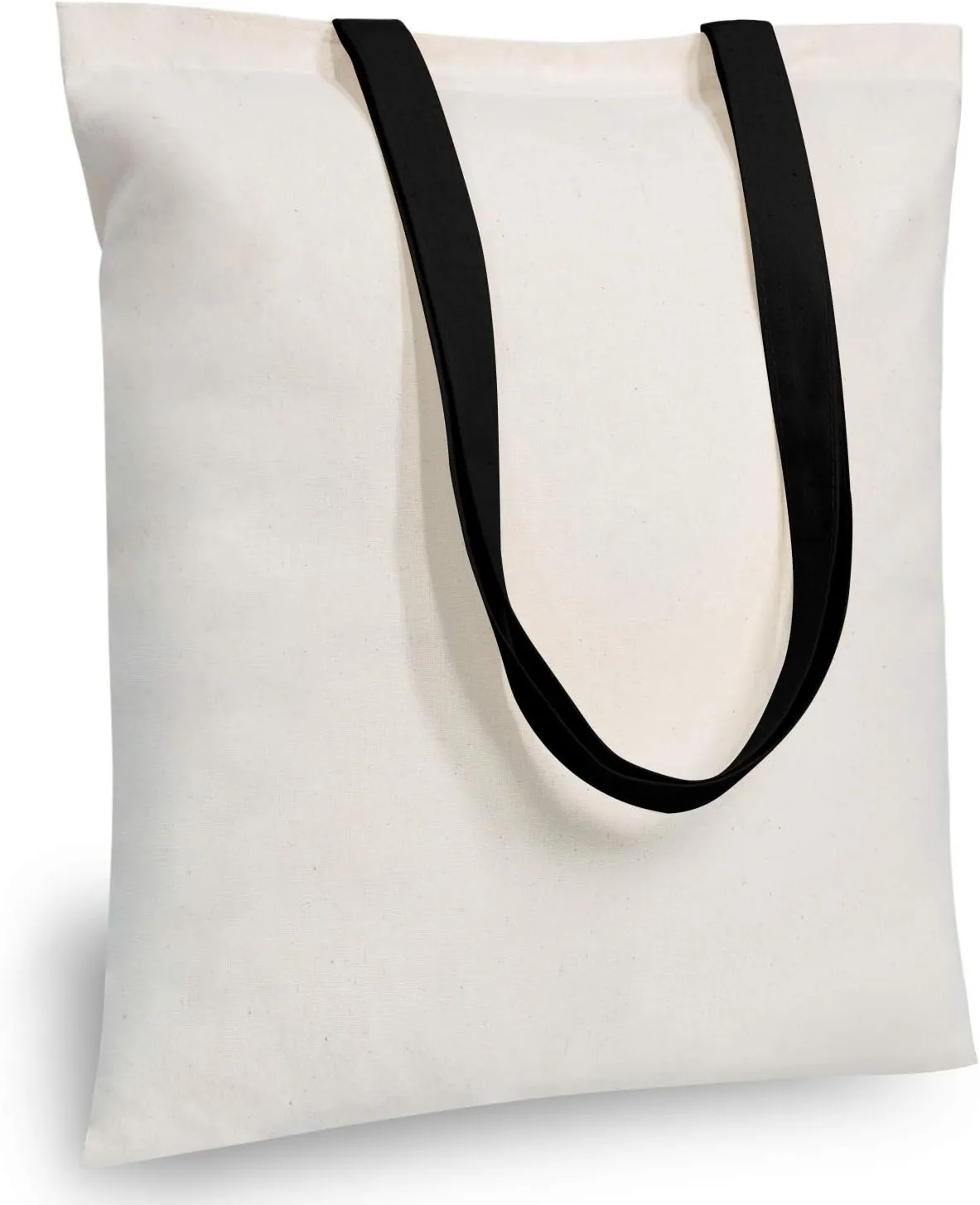TOPDesign 6-Pack Economical Cotton Tote Bag, Lightweight Medium Reusable Grocery Shopping Cloth Bags, Suitable for DIY, Advertising, Promotion, Gift, Activity