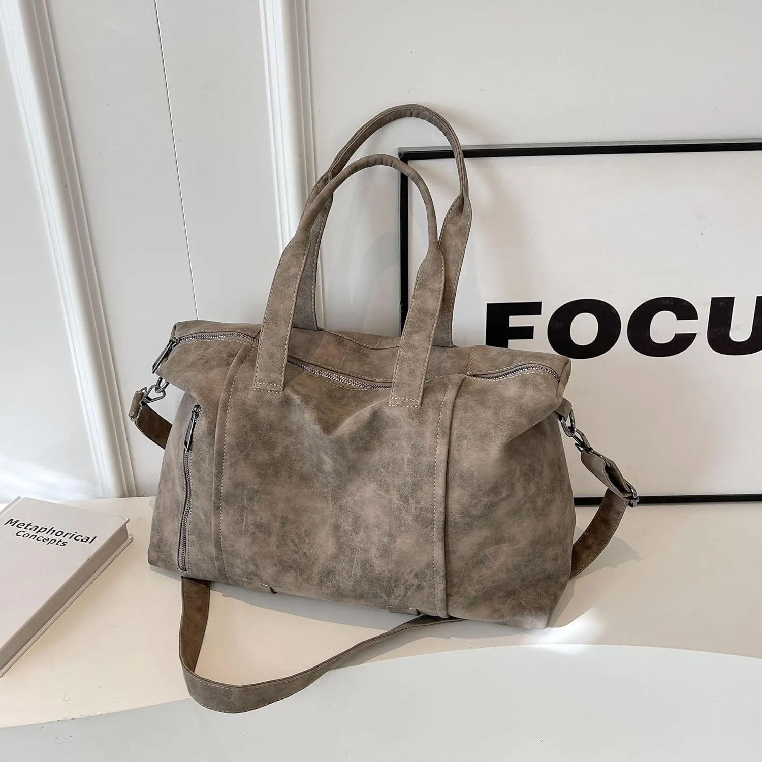 Tote Bag For Women, Gym Sport Travel Bag, Carry On Luggage Bag.