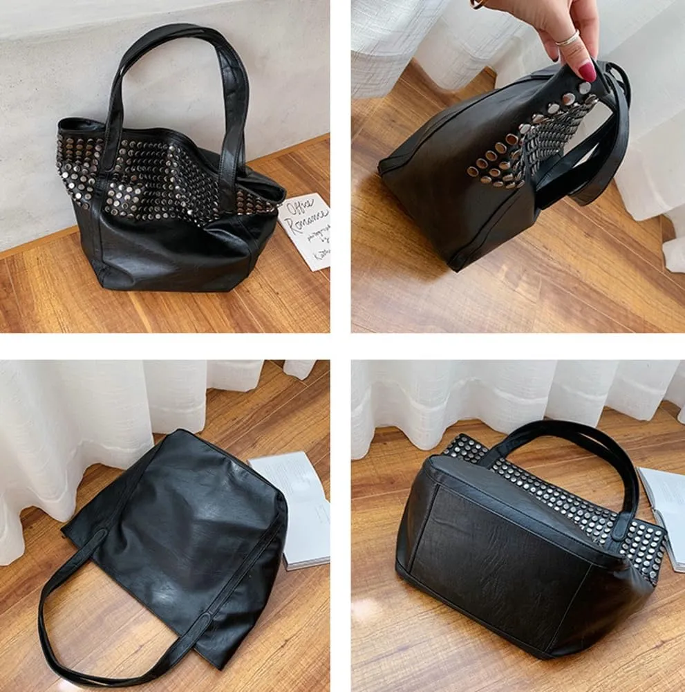 Tote Bag for Women Hobo Bags Trendy Vegan Leather Shoulder Bag Large Top Handle Handbag Purse