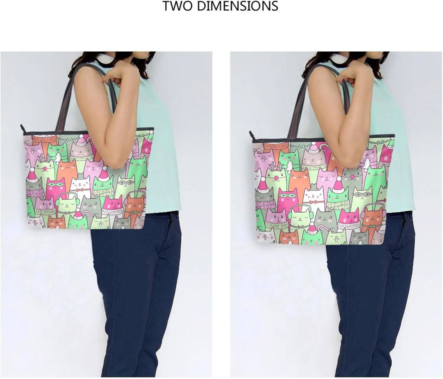 Tote Bag for Women Top Handle Satchel Purse Large Tote Bags with Zipper Pockets Pattern 1