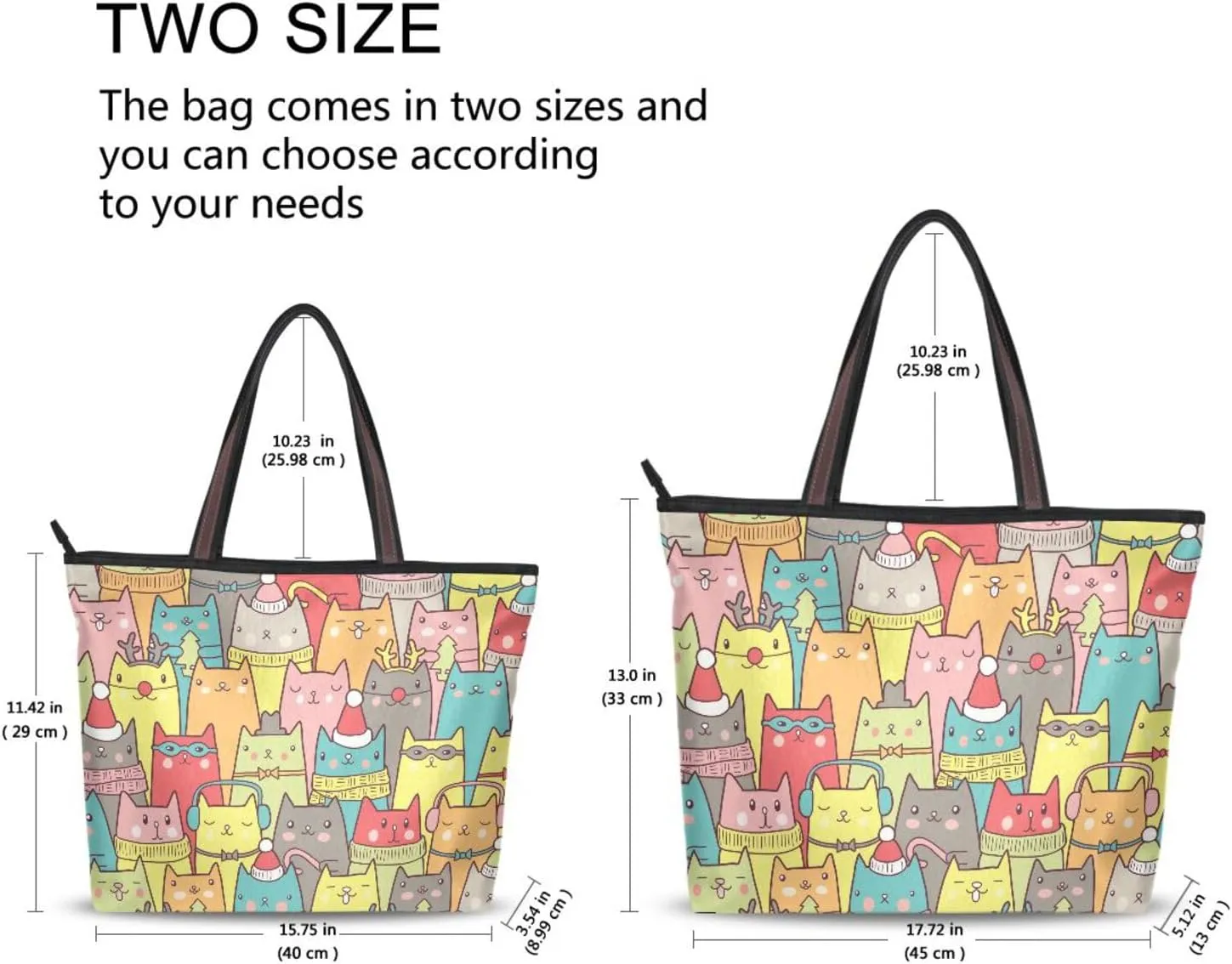 Tote Bag for Women Top Handle Satchel Purse Large Tote Bags with Zipper Pockets Pattern 1