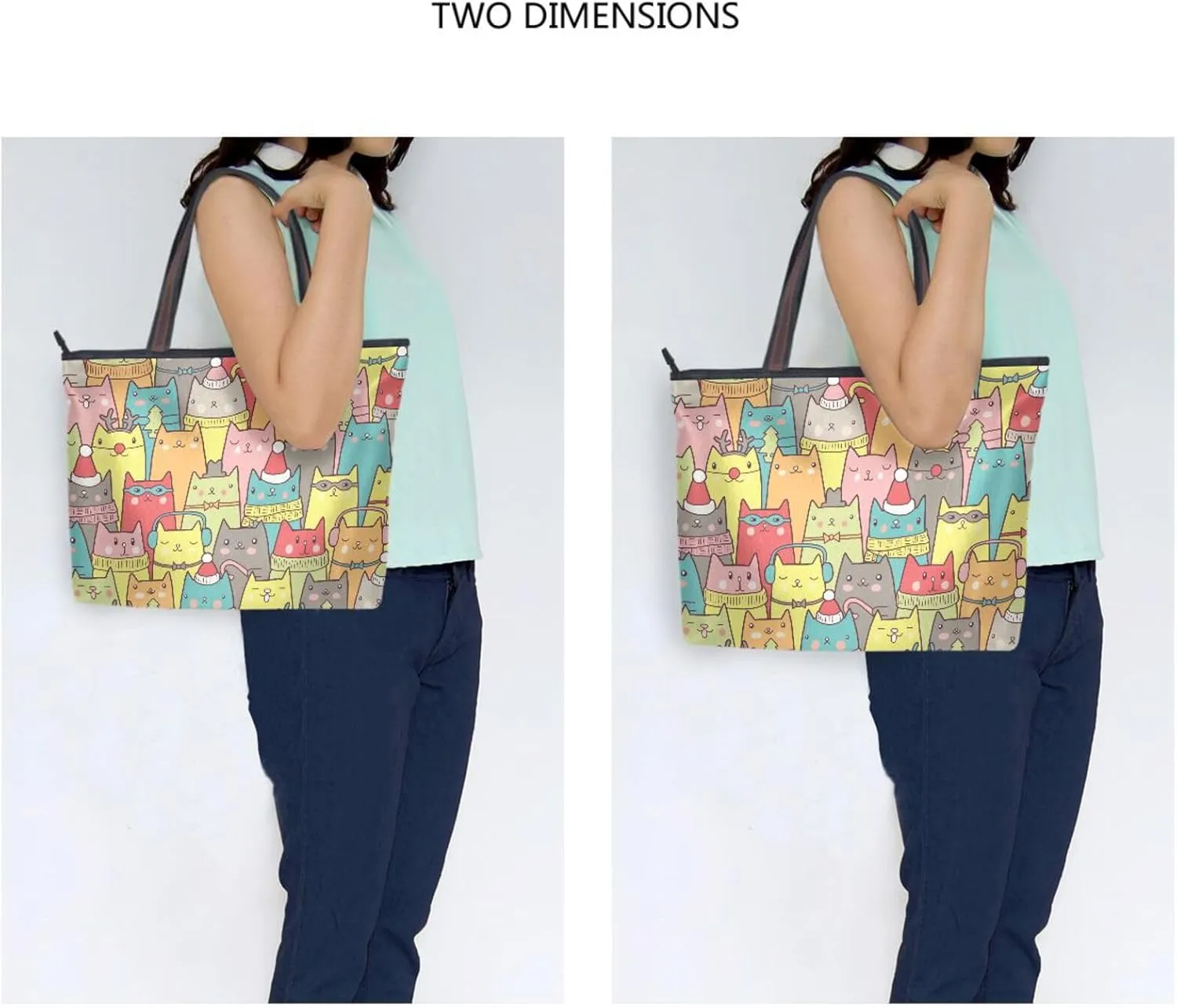 Tote Bag for Women Top Handle Satchel Purse Large Tote Bags with Zipper Pockets Pattern 1