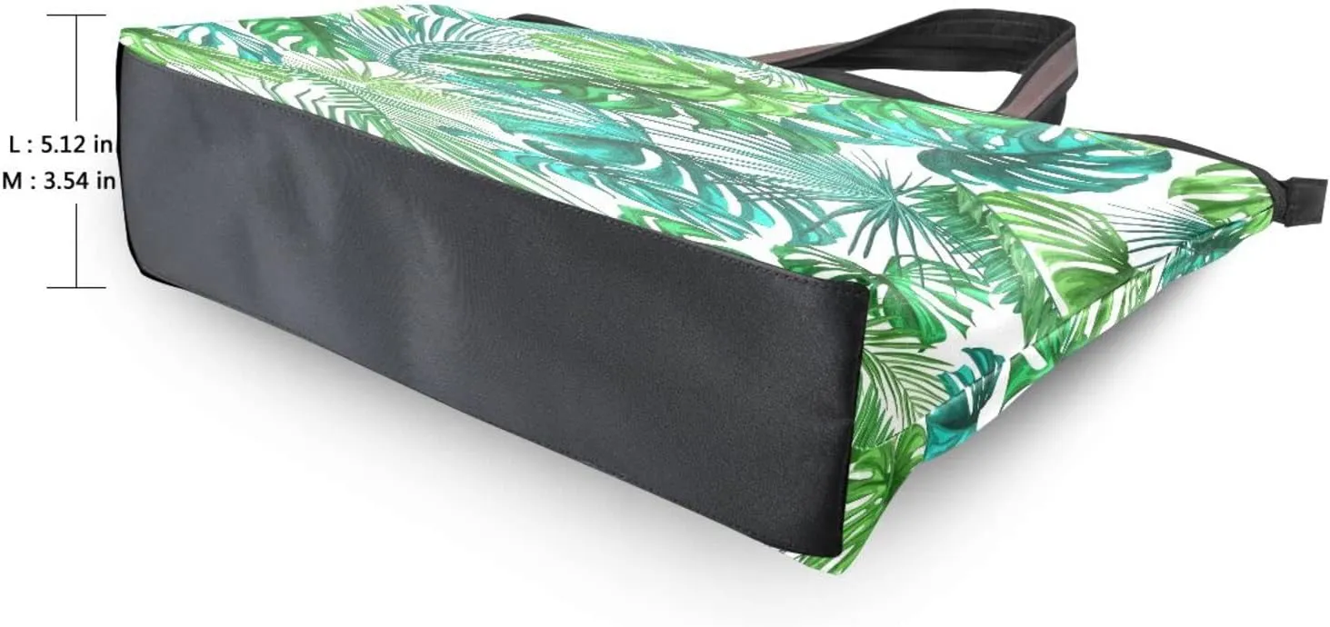 Tote Bag for Women with Zipper and Pockets,Polyester Tote Bag Pattern Tote Purse Women Handbag