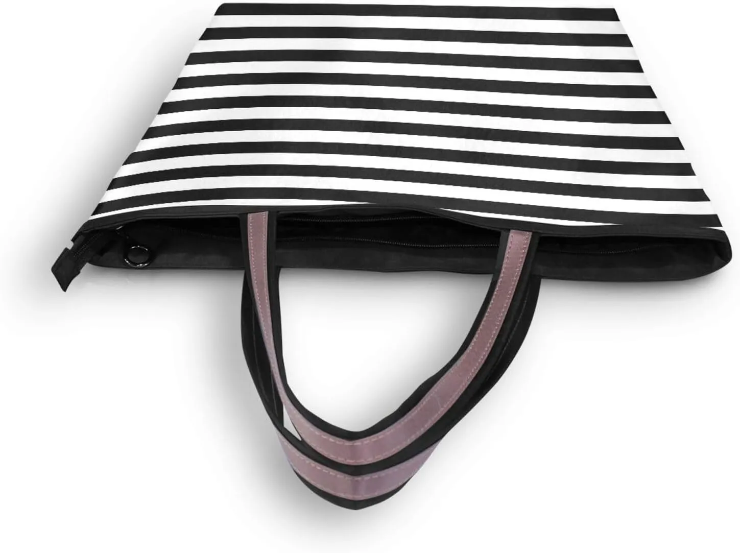 Tote Bag for Women with Zipper,Polyester Tote Purse Holiday Tote Bag Work Handbag Women Gift