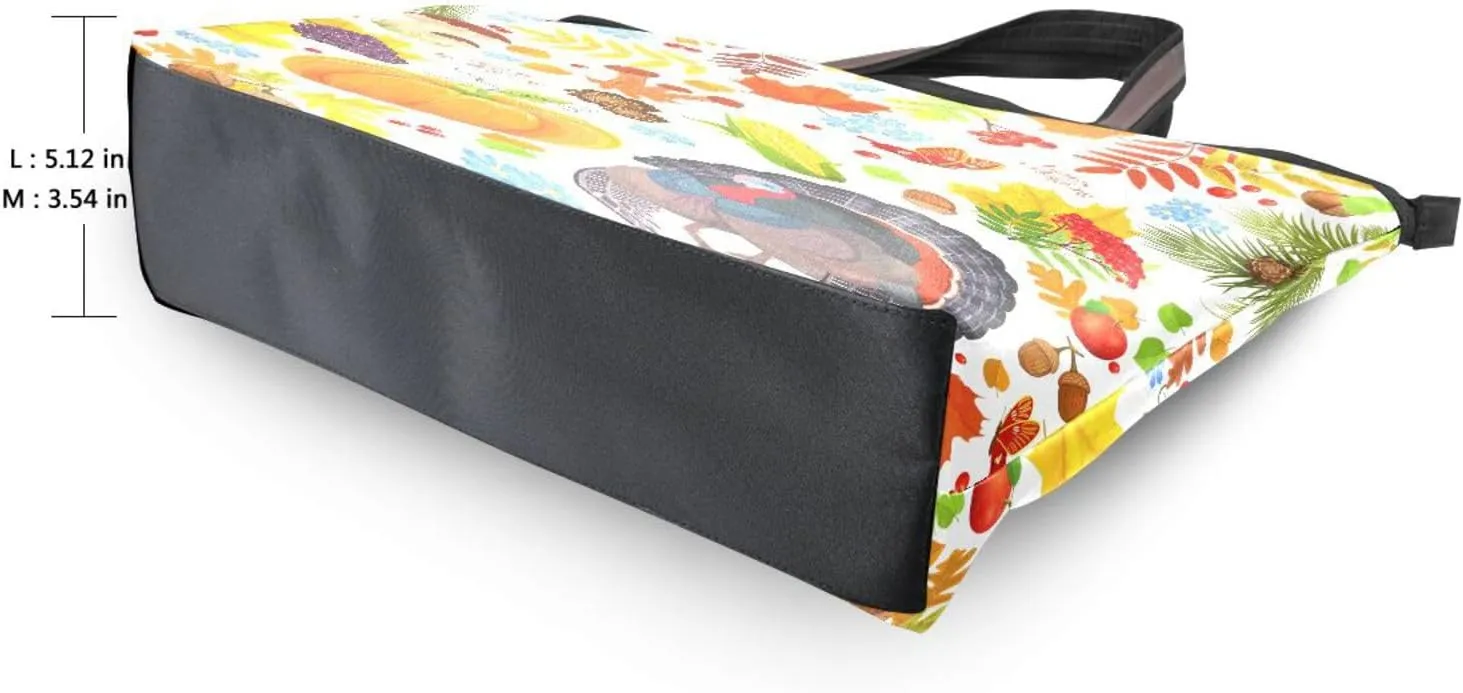 Tote Bag for Women with Zipper,Polyester Tote Purse Holiday Tote Bag Work Handbag Women Gift