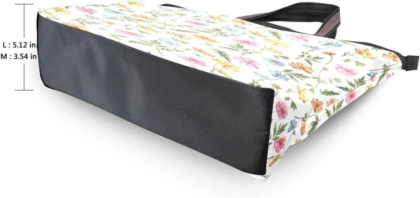 Tote Bag for Women with Zipper,Polyester Tote Purse Holiday Tote Bag Work Handbag Women Gift