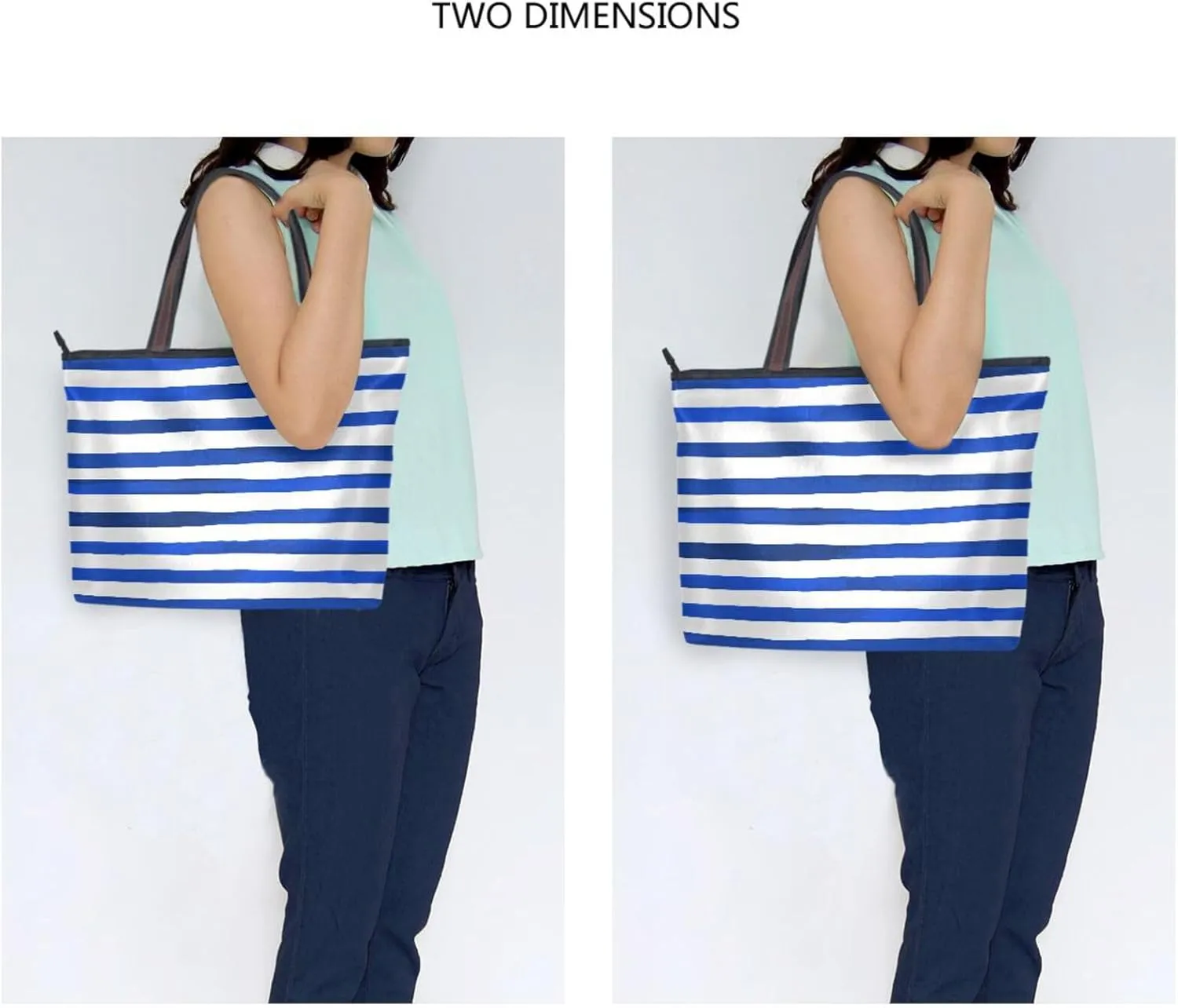 Tote Bag for Women with Zipper,Polyester Tote Purse Holiday Tote Bag Work Handbag Women Gift