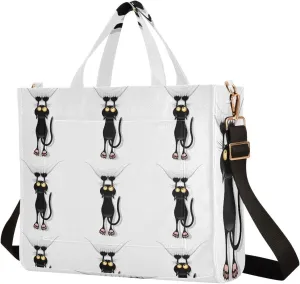Tote Bag for Women with Zipper,Polyester Tote Purse Holiday Tote Bag Work Handbag Women Gift
