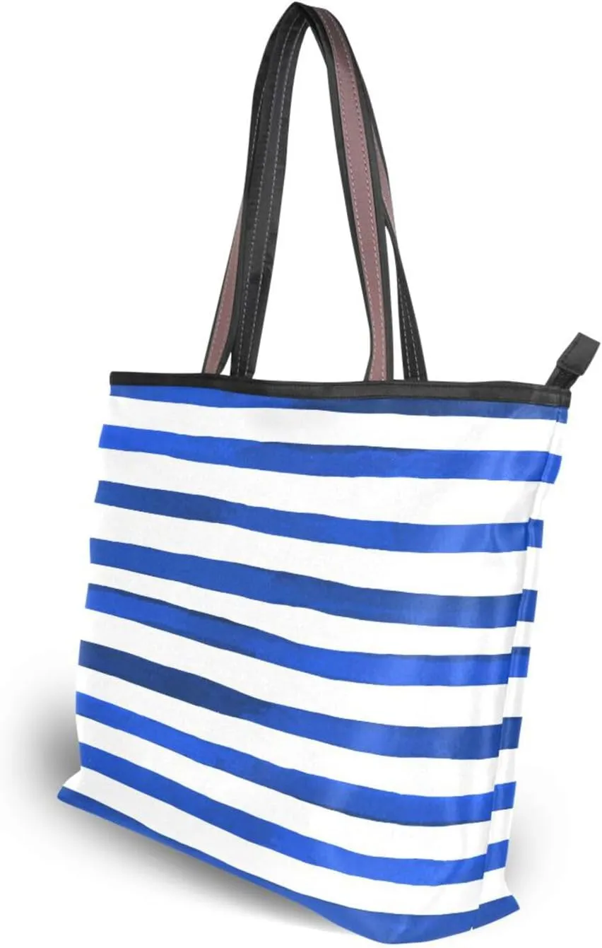 Tote Bag for Women with Zipper,Polyester Tote Purse Holiday Tote Bag Work Handbag Women Gift