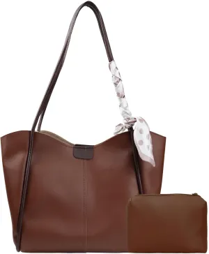 Tote Bag,Large Capacity Ladies Tote Bag with Magnetic Buckle Premium Solid Colour Leather Handbag for Travelling