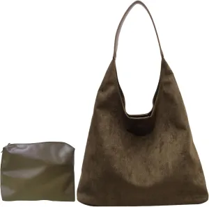 Tote Bags for Women Suede Handbag Work Slouchy Bag Shoulder Hobo Bag Office Tote Handbag