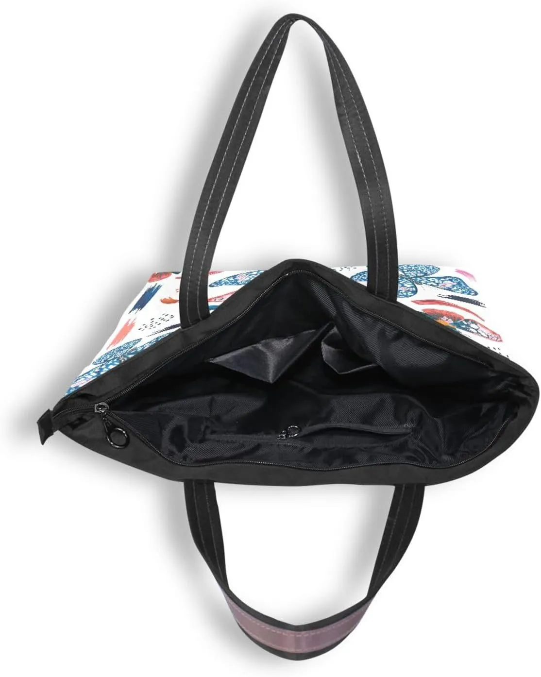 Tote Top Handle Shoulder Bag Butterfly Handbag - Large Tote Bags for Women Purses and Ladies Work Handbags Pattern 1
