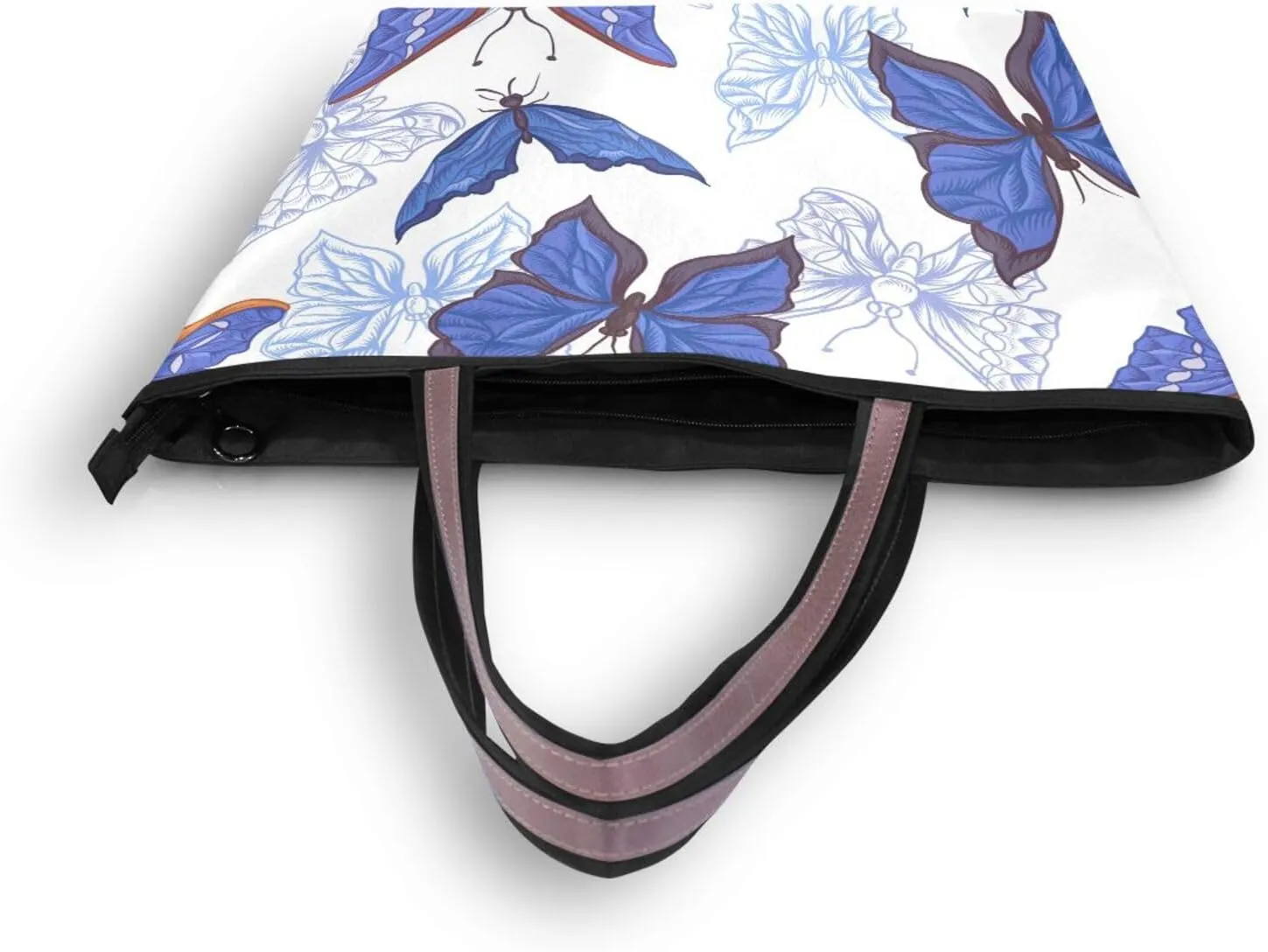 Tote Top Handle Shoulder Bag Butterfly Handbag - Large Tote Bags for Women Purses and Ladies Work Handbags Pattern 1